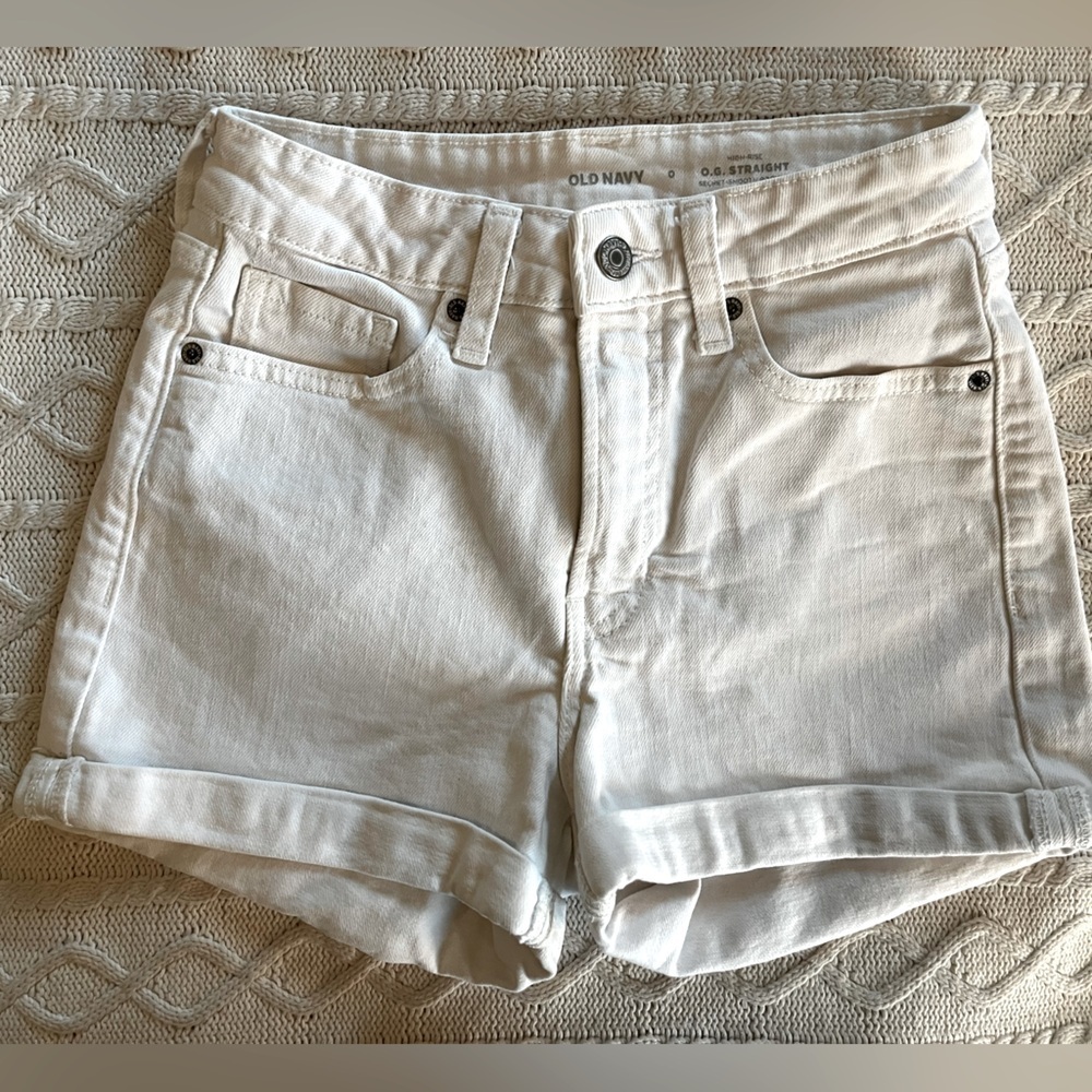 Old Navy High Rise Shorts Soft Pockets Women’s Size 0